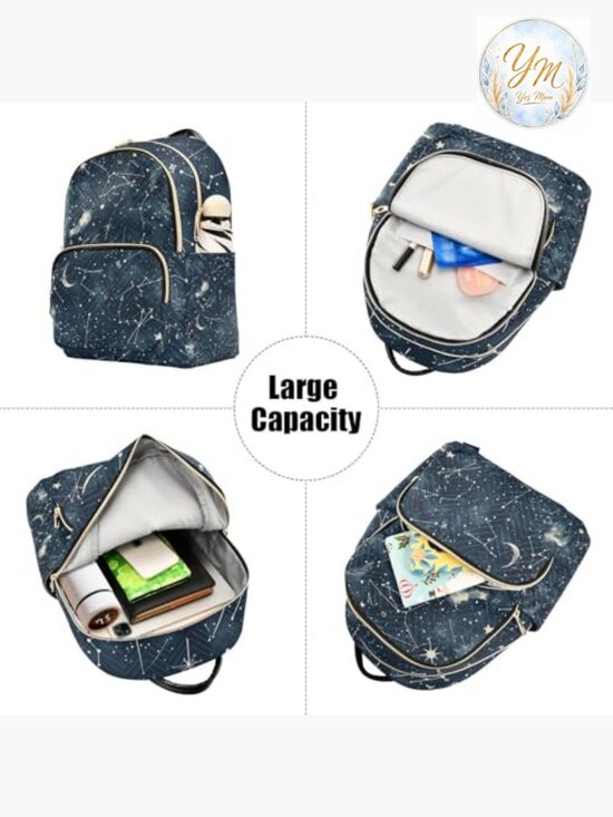 Mini Quilted Nylon Backpack for Women Lightweight Travel Bag Daypack